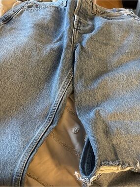 Topshop Light Blue Straight Jeans